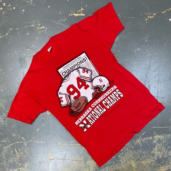 NCAA Other - Nebraska Cornhuskers NCAA Shirt Large Football National Champions University
